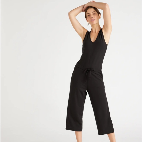NWOT Quince French Terry Modal Jumpsuit M - Picture 1 of 11